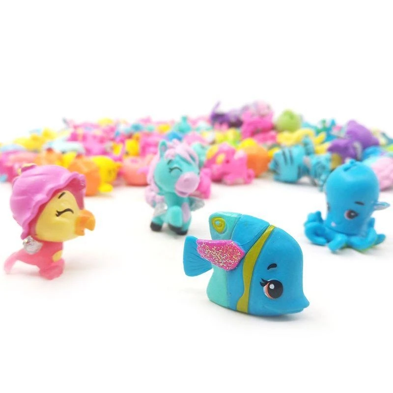 D0JC 15PCS Pet Shop Zabawy Małe Mini Animals Old Figurs Model Collection Micro Krajobraz wystrój