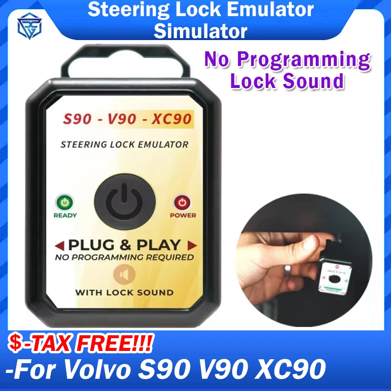 For V-Olvo S90 V90 XC90 Steering Lock Emulator Simulator With Lock Sound New St…