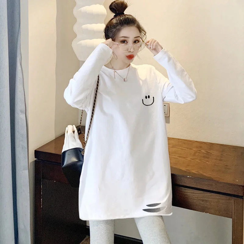 T-shirt Women spring/summer Velvet Render Unlined Cotton Long Sleeve Fashion Loose women's Tshirts Dropshipping CPMYT001