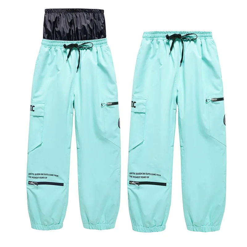 

Ski Pants Men And Women OVER SIZE Winter Outdoor Windproof, Waterproof Warm Single Board Double Board Waist Protective Ski Pant