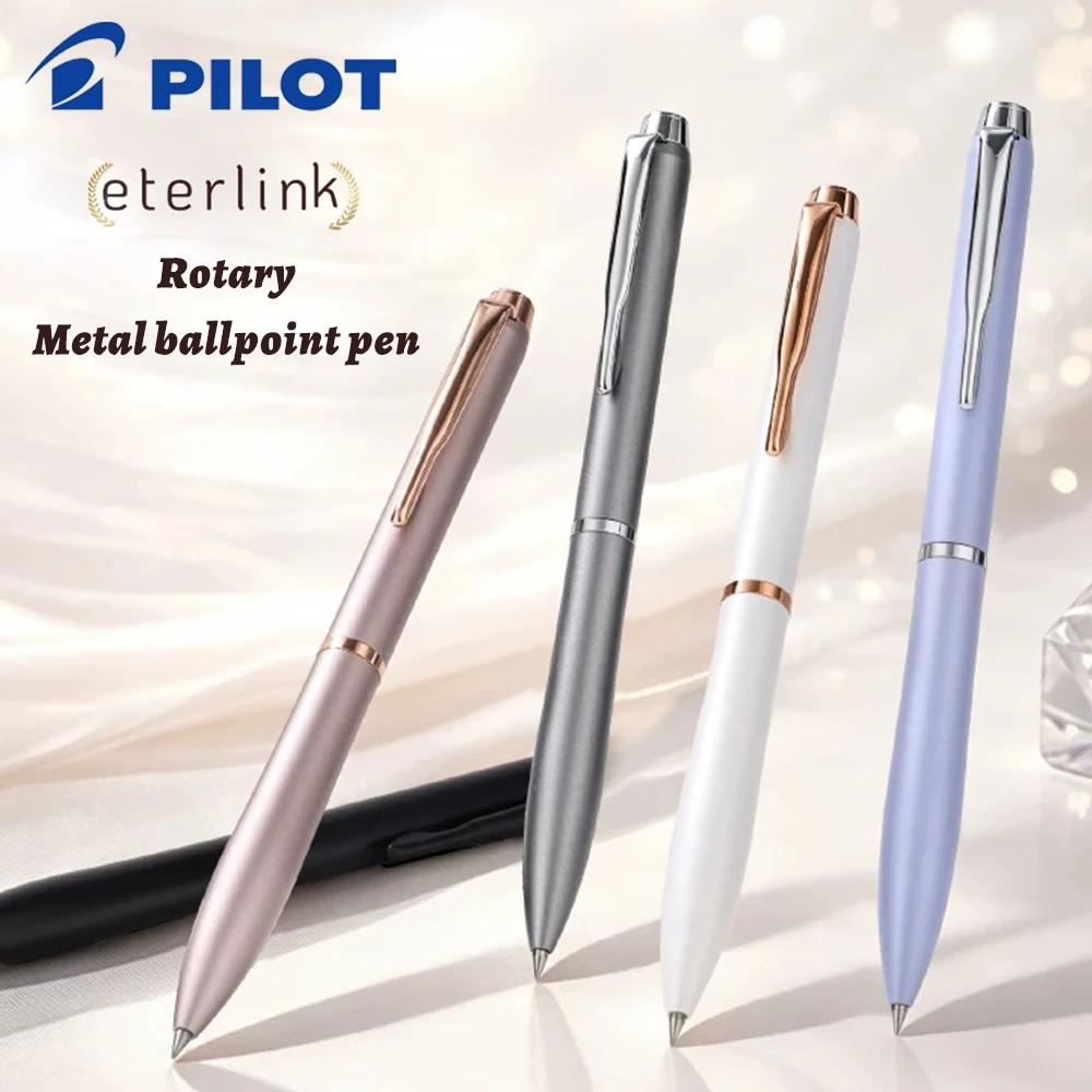nouveau-stylo-a-bille-rotatif-en-metal-japan-pilot-eterlink-05-07-mm-encre-a-faible-viscosite-mine-rotative-fournitures-de-bureau