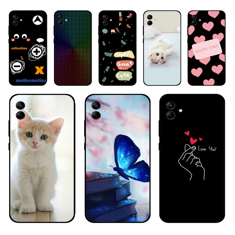 For Samsung Galaxy A04e A04 A04S 2022 Cute Printing Phone Case For SamsungA04 A 04 04e SM-A042F A045F Soft Silicone TPU Cases