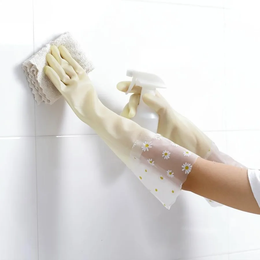 rubber gloves kitchen Rubber Latex Gloves dish washing gloves Work Safety Gloves Woman Waterproof Dishwashing cleaning gloves