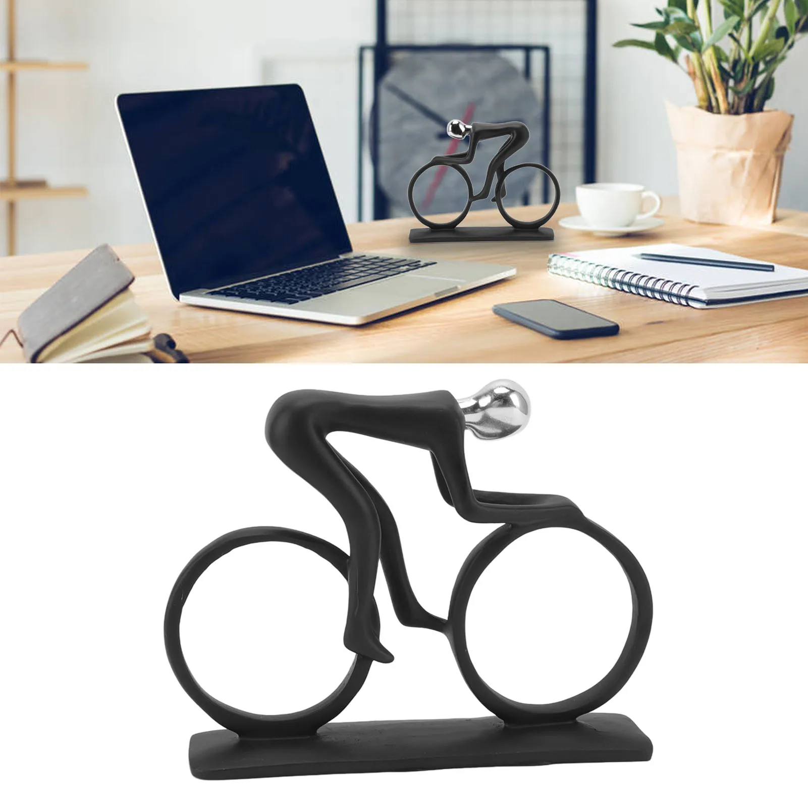 

Cycling Ornament Resin Simple Streamlined Appearance Desktop Decoration For TV Table