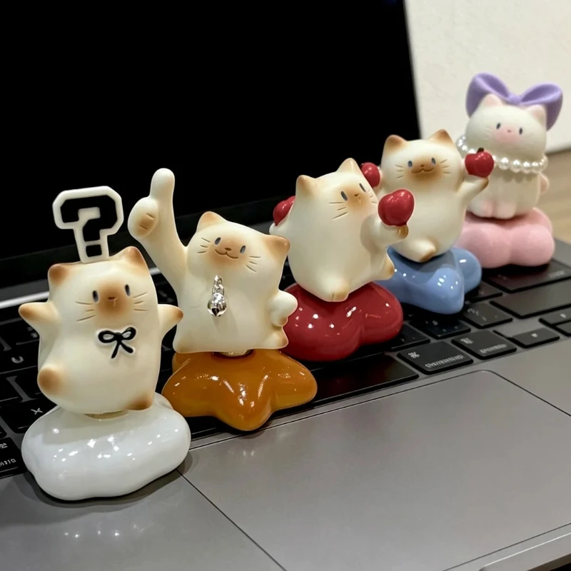 

Cat PAI Lewuyou Rotation Series Blind Box Toys Surprise Box Cute Cat Anime Figure Cartoon Doll High Value Desktop Ornament Gifts