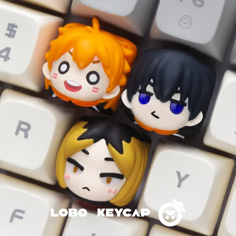 Tobio Kageyama Anime Resin Keycap Mechanical Keyboard Handmade Personalized Art Cute Computer Accessories E-sports Gamer Gifts