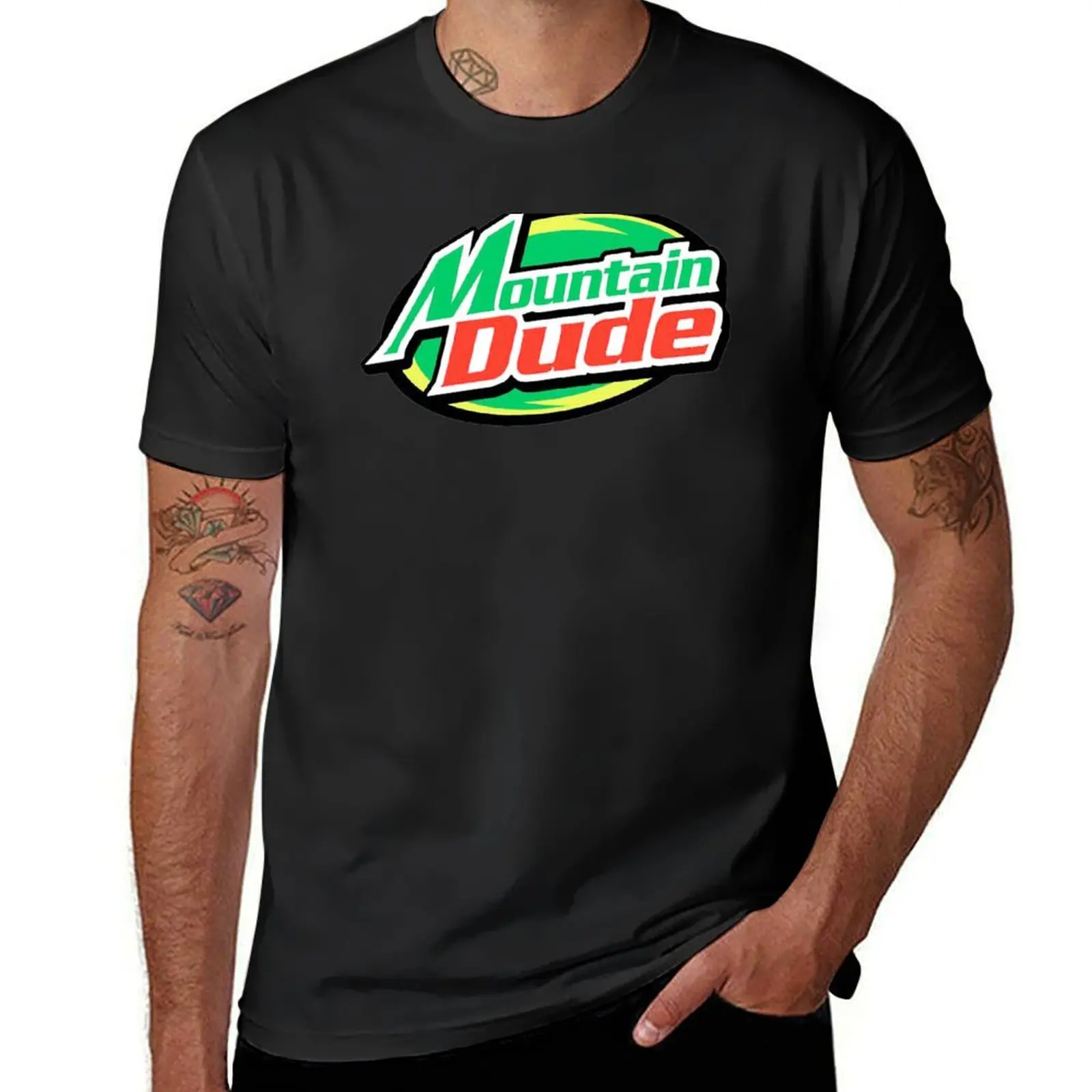

Mountain Dude T-Shirt vintage korean fashion Funny t-shirt fitted t shirts for men