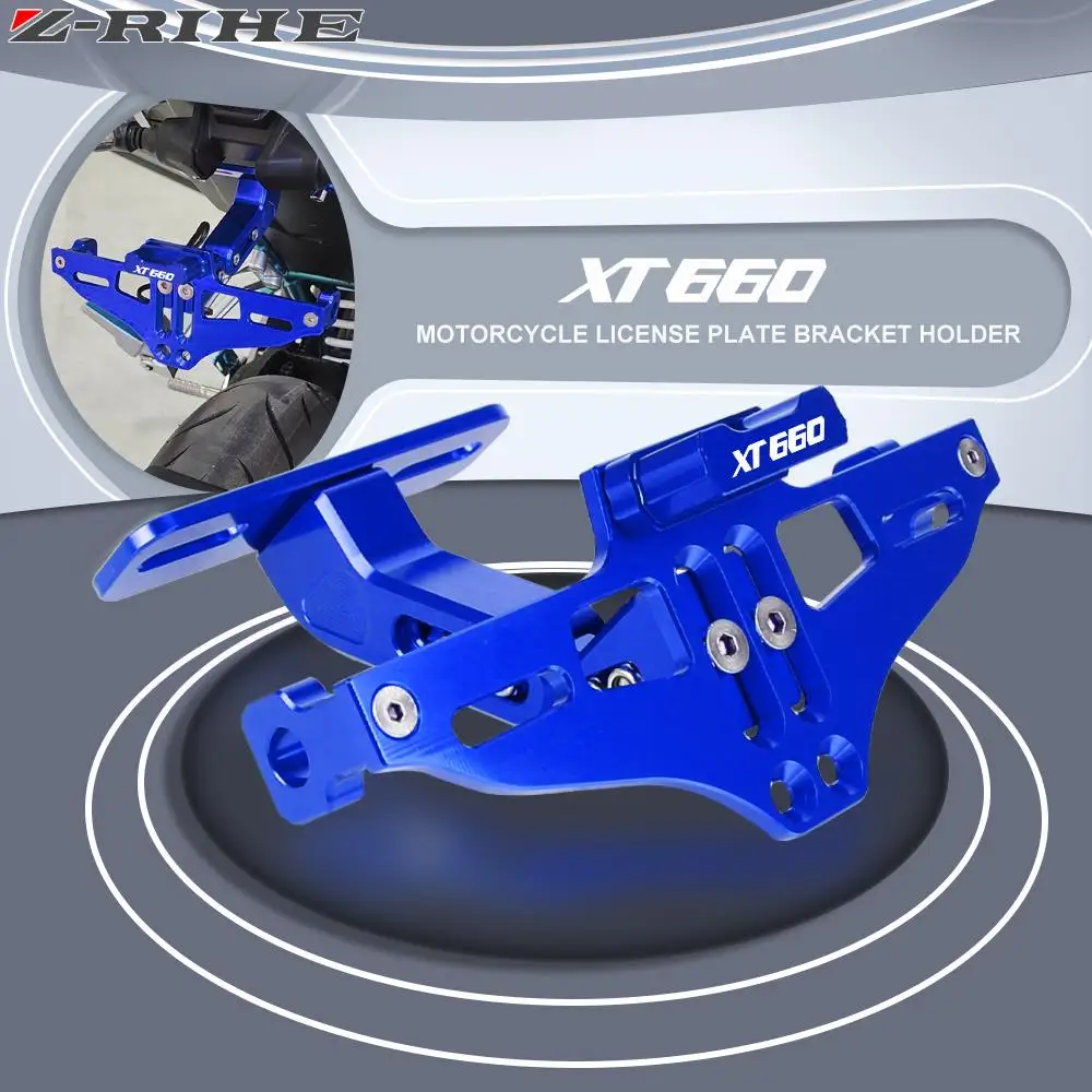 

Motorcycle Rear License Plate Tail Frame Holder Bracket Turn Signal Light For Yamaha XT660R XT660X XT660 R X 2004 2005 2006-2022