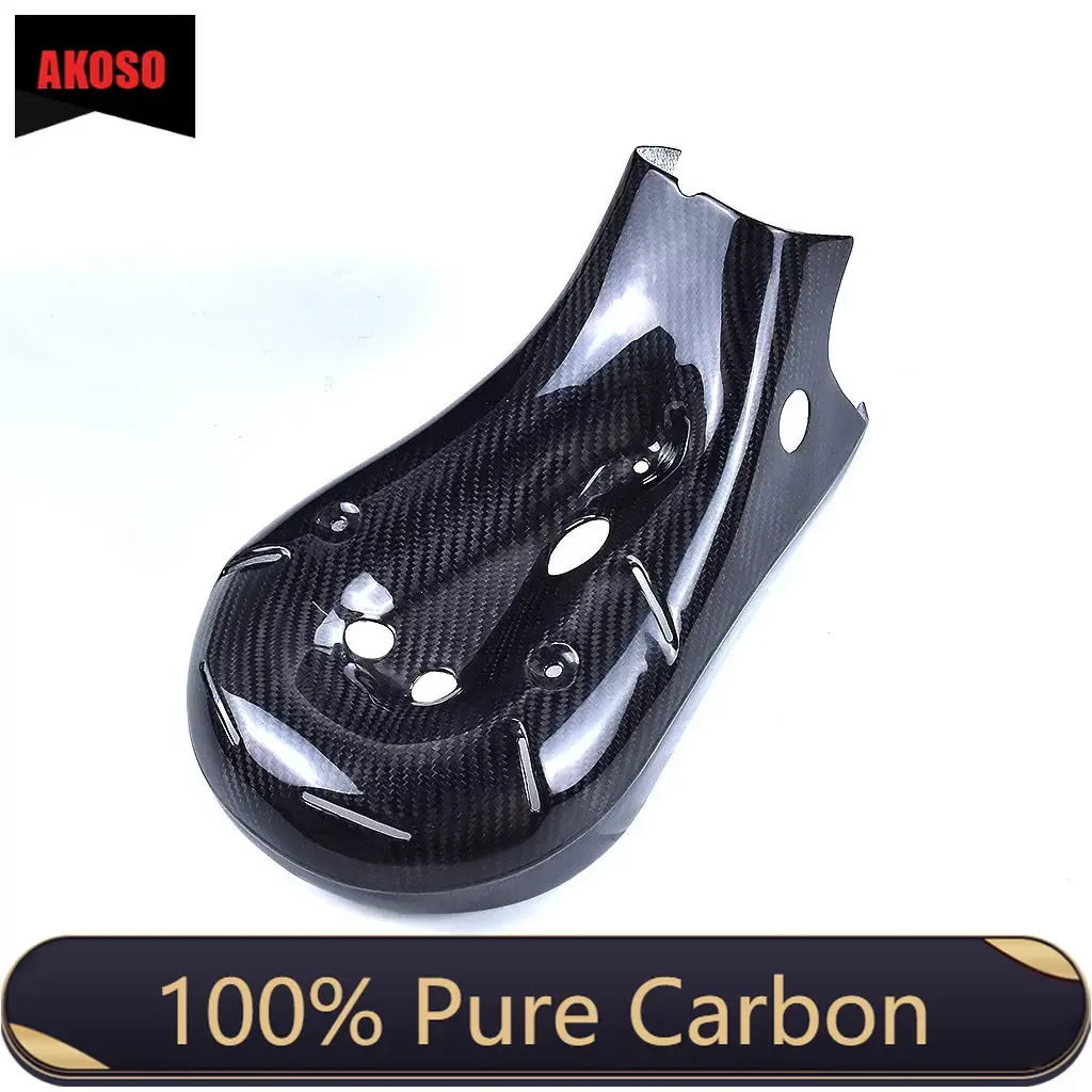 

100% Dry Full Carbon Fiber Pre-preg 3K Motorcycle Body Fairings Exhaust Guard Cover For Ducati 899 1199 Panigale Accessories