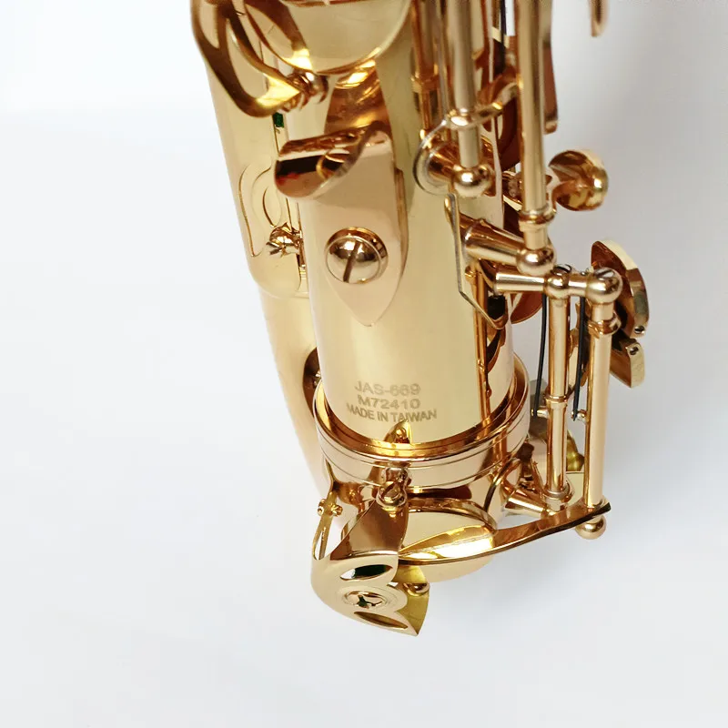 JUPITER JAS-669 Eb Alto Saxophone New Arrival Brass Gold Lacquer Music Instrument E-flat Sax with Case Accessories