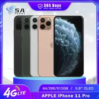 Original Apple iPhone 11 Pro 4G LTE Mobile Phone NFC 64/256/512GB Face ID 5.8\