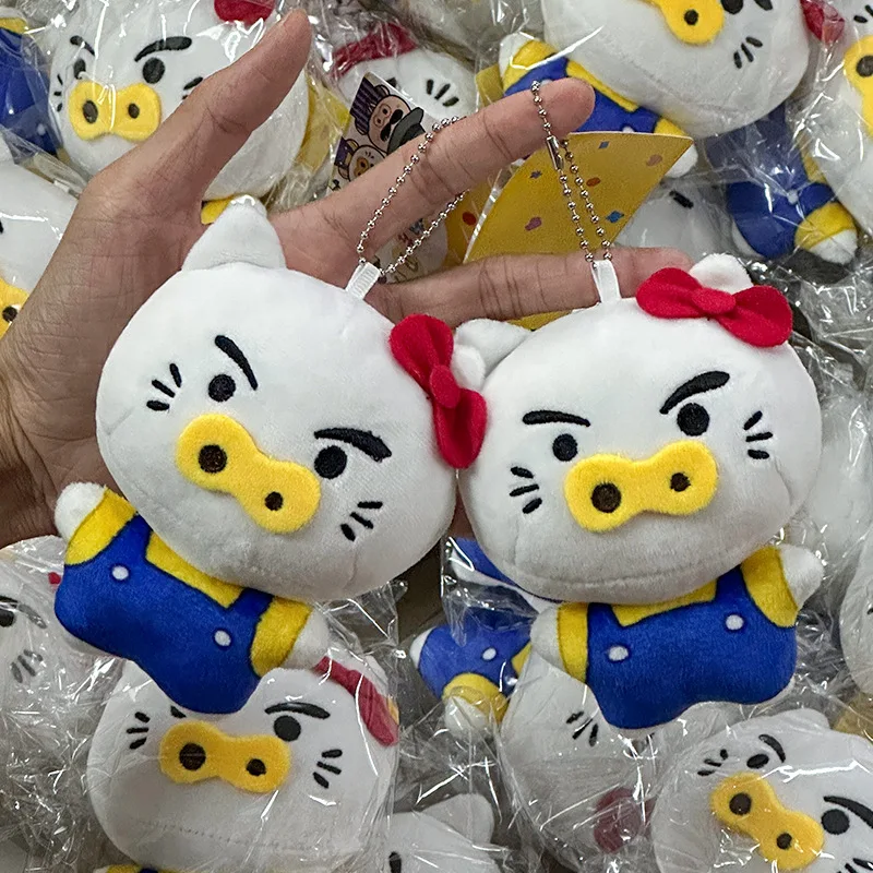 Kt Cat リトルピッグぬいぐるみキーホルダー 女の子用、ペンダントキーホルダーアクセサリー、かわいいキーリング財布バックパック、キーリストレットキーカー