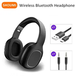 Big Earmuff Headphones Bluetooth Earphones Wireless BT Headset 10 H Play Foldable Helmets with Microphone for Smart Phones Music