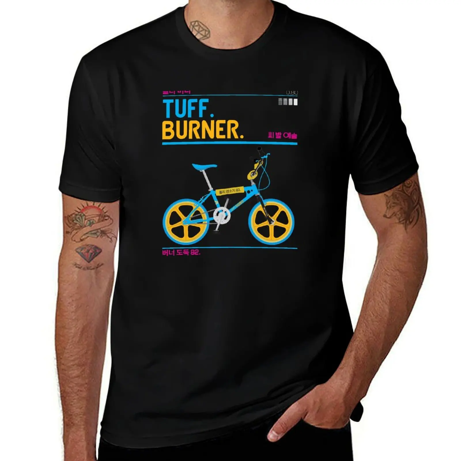 Original colour way to the classic 82 Raleigh Tuff Burner. T-Shirt for a boy Aesthetic clothing mens plain t shirts