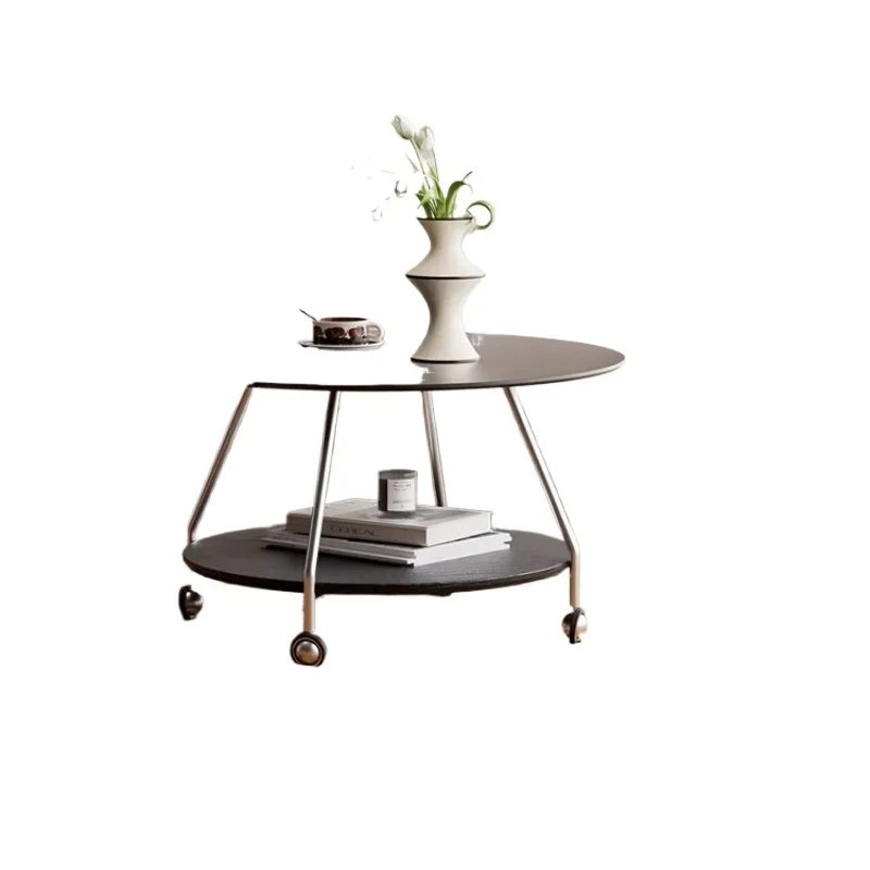 Modern simple rock slab coffee table Bauhaus 2025 new high-end tea table new Chinese living room home