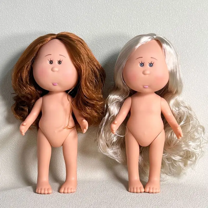 24cm Spanish Potato Doll Nude Ball Jointed Doll Set Assorted Hair Styles Girl Toy Kids Play Toy Gift For Girls Children