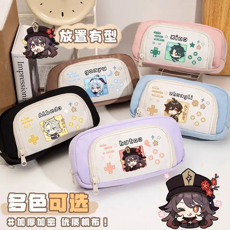 New Genshin Impact Collaboration Pencil Case Klee Anime Pain For 3-6 Grade Girls, Middle And Elementary School Students, Girls'