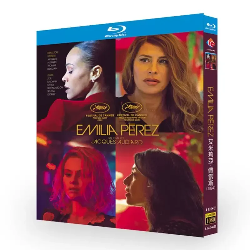 Blu-ray Super High Definition Film Emilia Perez BD Disc Box with Chinese and English Subtitles