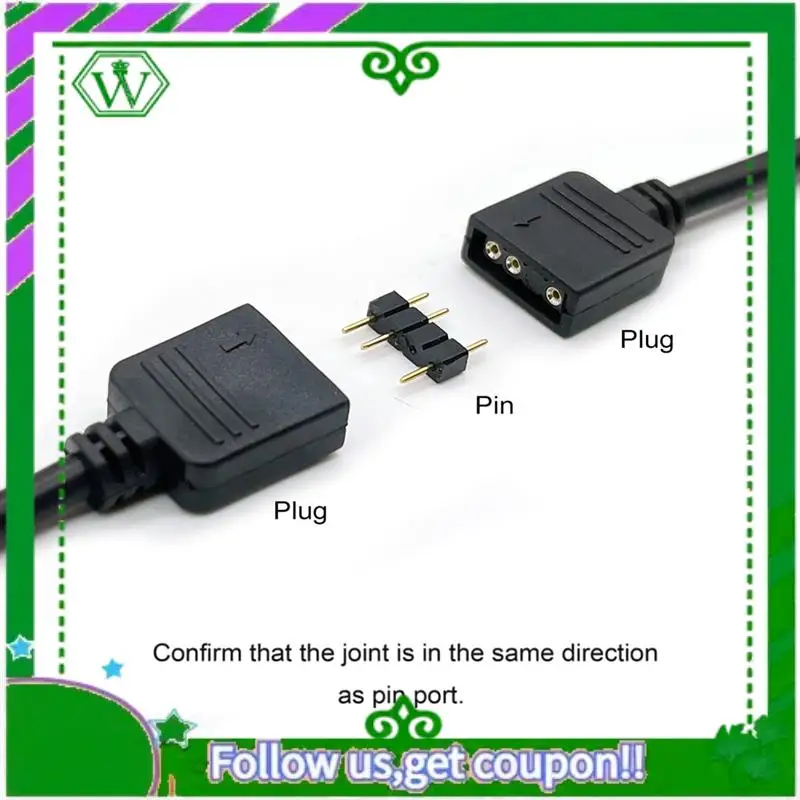 Reliable-2Pcs ARGB Splitter Cable, 1-To-4 Female To Female 5V 3 Pin Addressable RGB Splitter Extension Cable ARGB LED Sync Cable