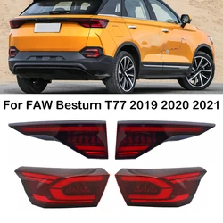 For FAW Besturn T77 2019 2020 2021 LED Car Rear Bumper Tail Light Tail Lamp Tail Reverse Stop Brake Lamp Taillights With Rhythm