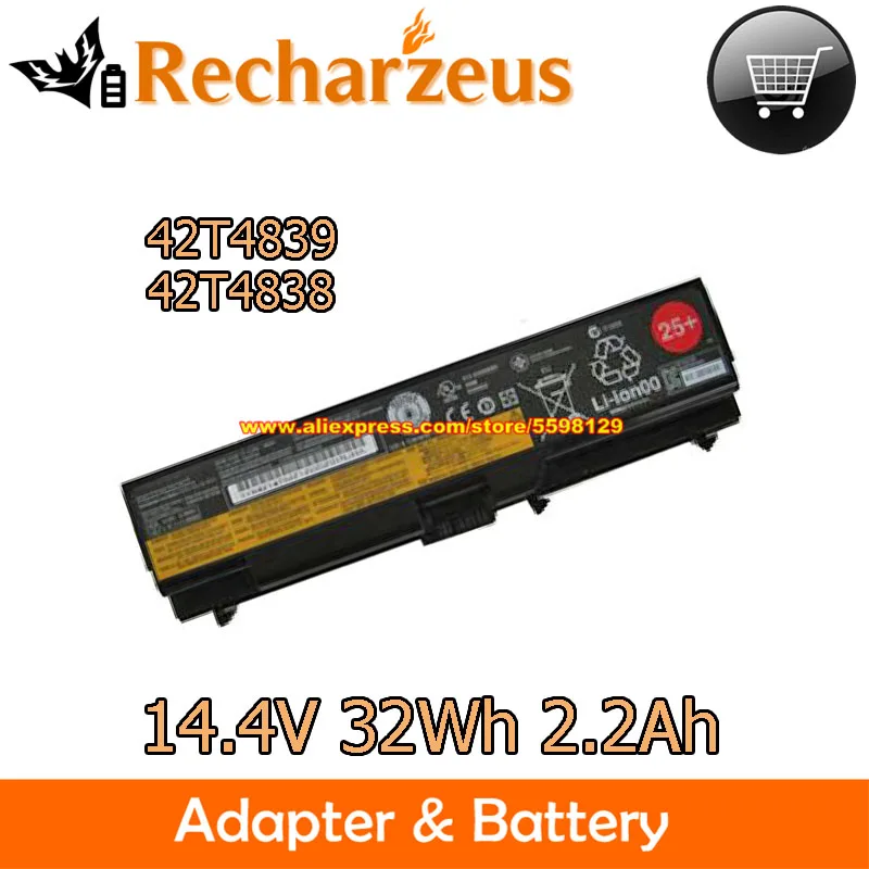 

Genuine 14.4V 32Wh 2.2Ah 42T4819 42T4709 Battery 57Y4186 For Lenovo ThinkPad E40 E50 Edge 14 0578 E520 L410 L510 SL410 T510 W520