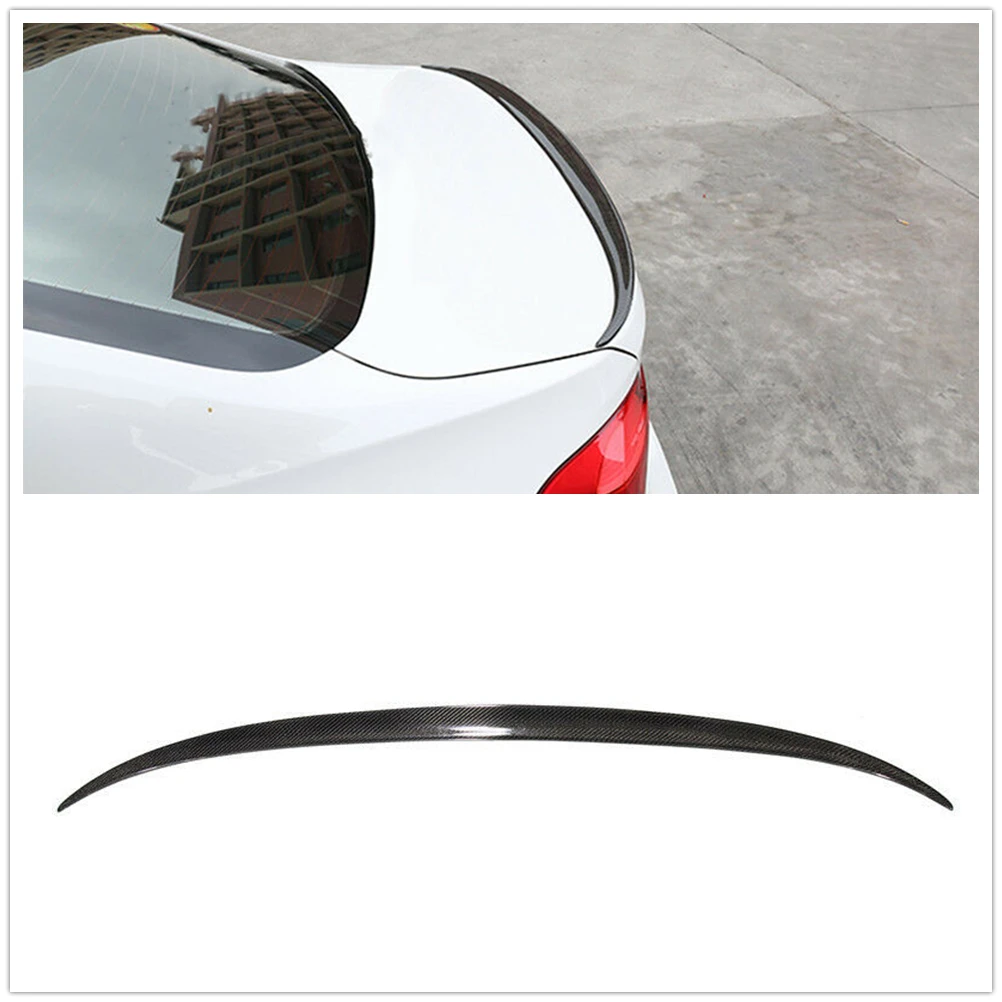 

Carbon Fiber Rear Spoiler Wing Trunk Flap Lip Splitter Decklid Trim For BMW 3 Series F30 4-Door Sedan & M Series F80 M3 4 Door