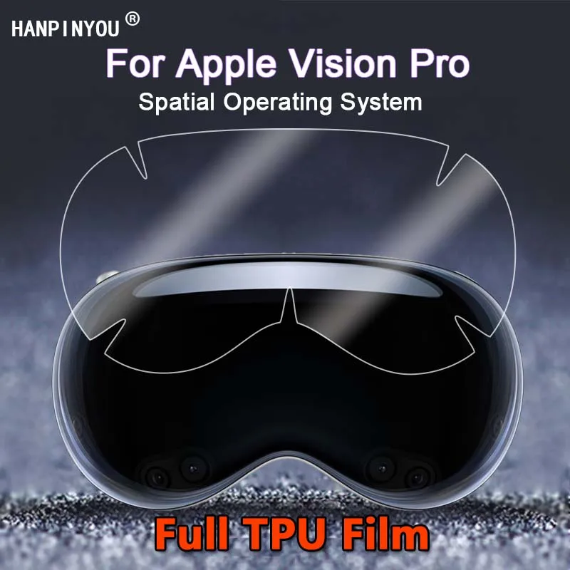 For Apple Vision Pro Spatial Operating System Sensor Ultra Clear Slim Repairable Soft TPU Hydrogel Film Protector -Not Glass