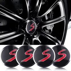 4Pcs 56mm Car Wheel Center Cover Sticker Hub Caps Accessories For Mini Cooper ford focus BMW volkswagen tesla audi peugeot honda