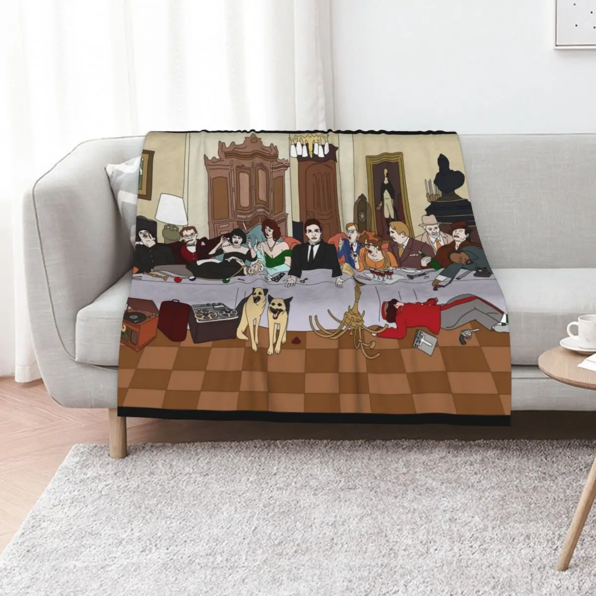 The Last Supper at Boddy Mansion Throw Blanket blankets ands Thin Summer Beddings for sofa Stuffeds Blankets