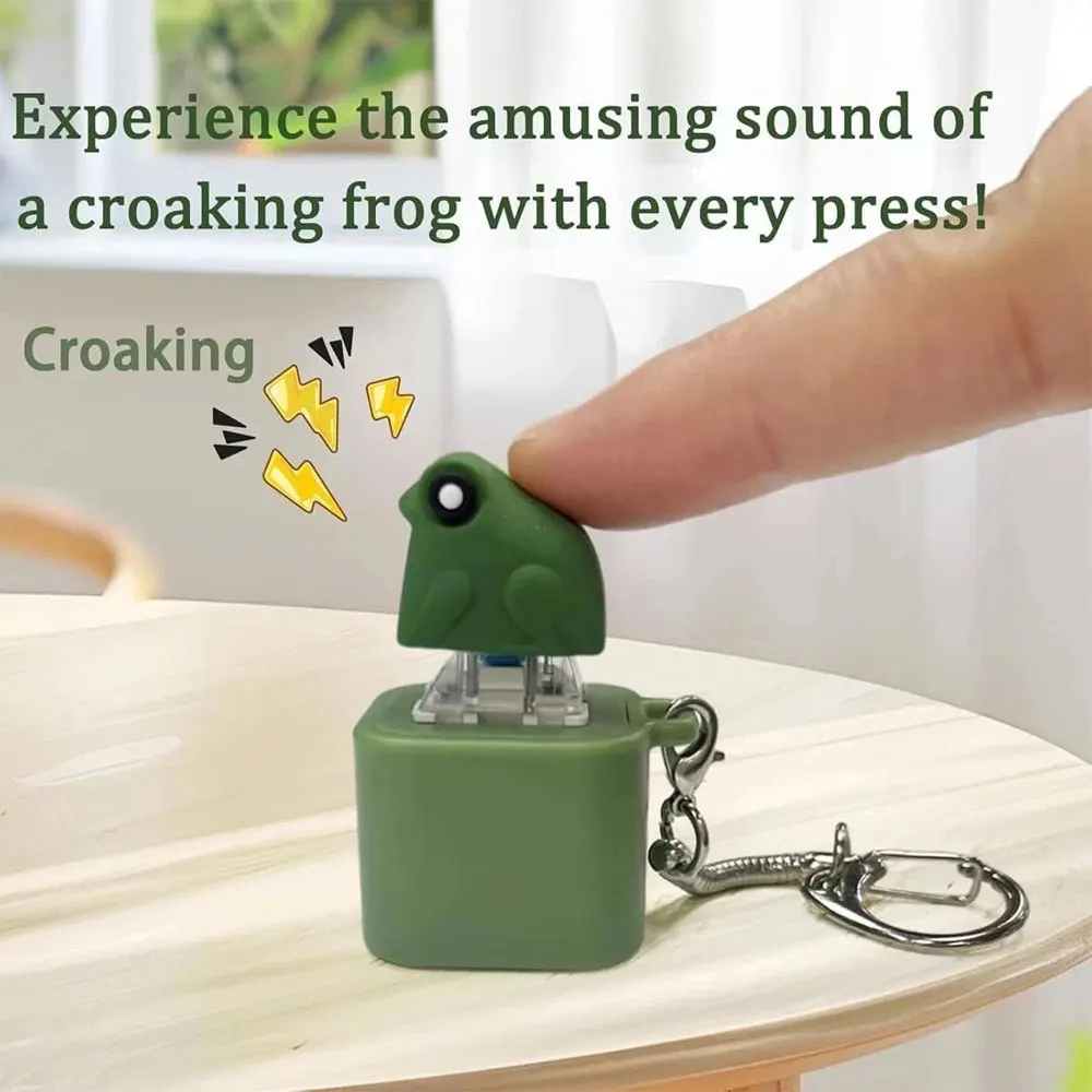 キーホルダー・アクリルキーホルダー ANGRY FROG REBIRTH Frog Knocking Toy Frog Keyboard Keycap Regulator Rattle Button