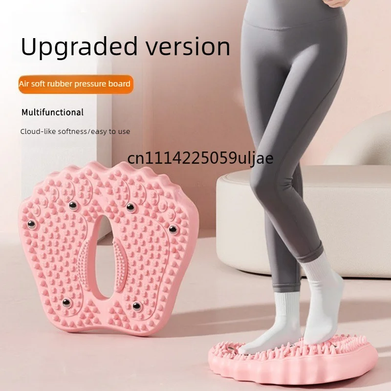 Anti-slip Acupressure Foot Massager Pad Inflatable Foot Massager Strong Suction Cups Foldable Portable Drainage Holes