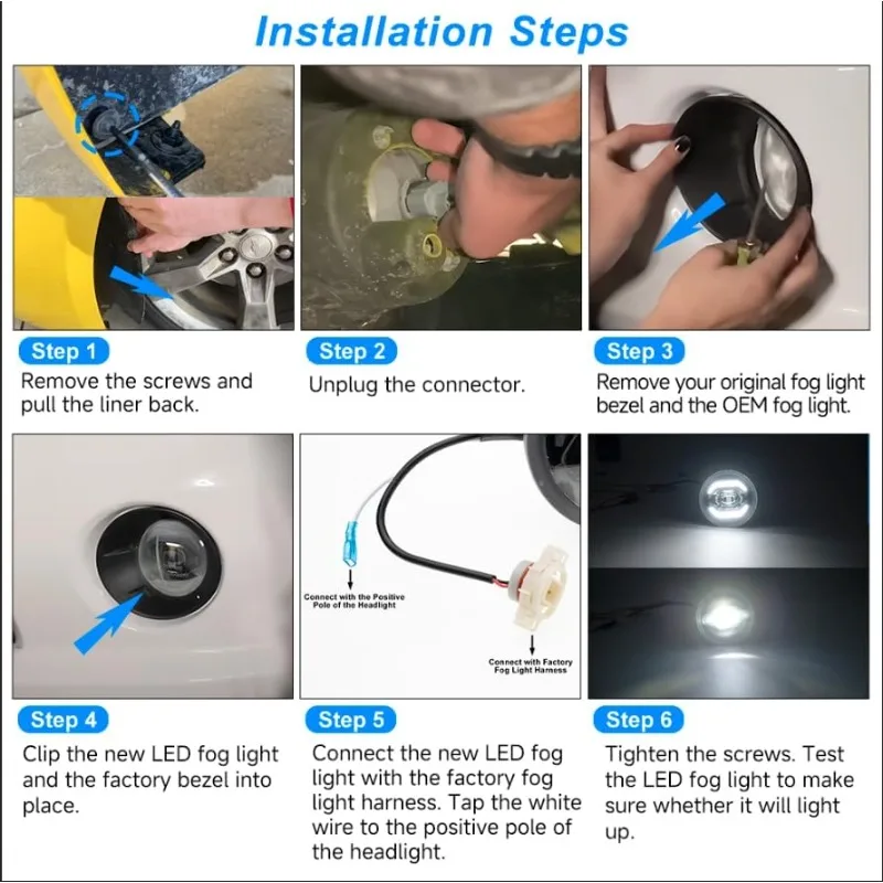 كامارو LED DRL أضواء الضباب ل 2010 2011 2012 2013 كامارو الأبيض LED النهار تشغيل الإضاءة الجبهة سائق الركاب الجانب الدكتور