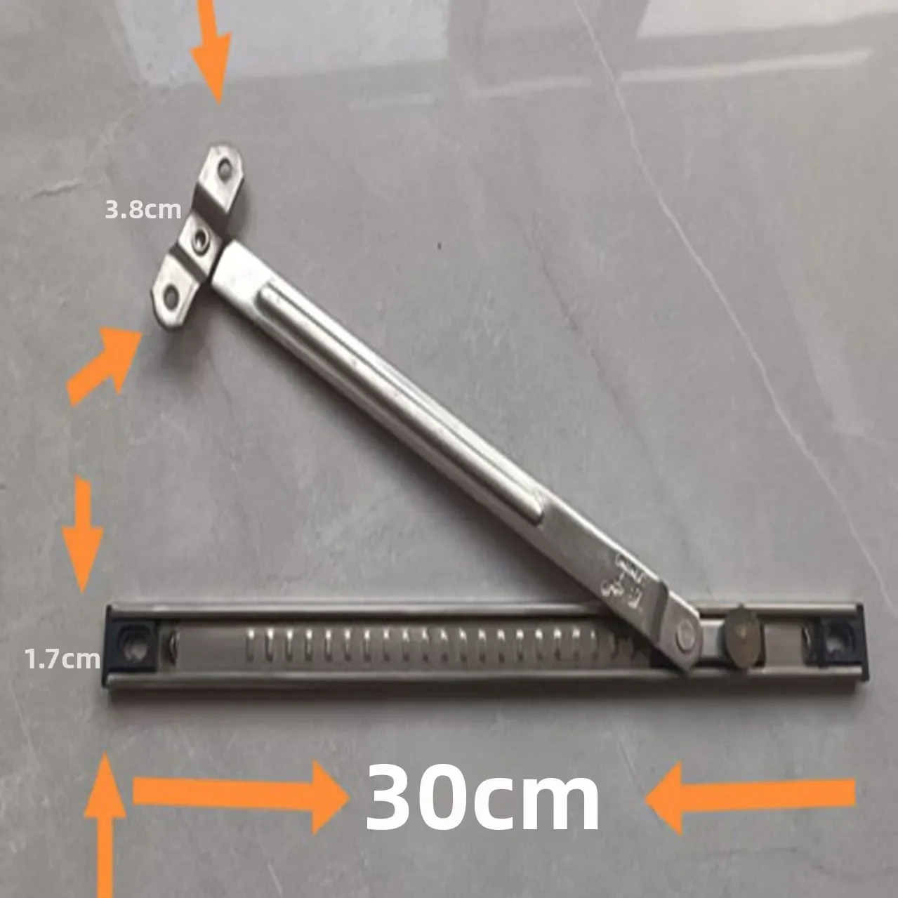 Immagine 5: 1 Pezzo Limitatore per Finestra a Battente in Acciaio Inossidabile, a Due Collegamenti, per Apertura Interna e Inversione