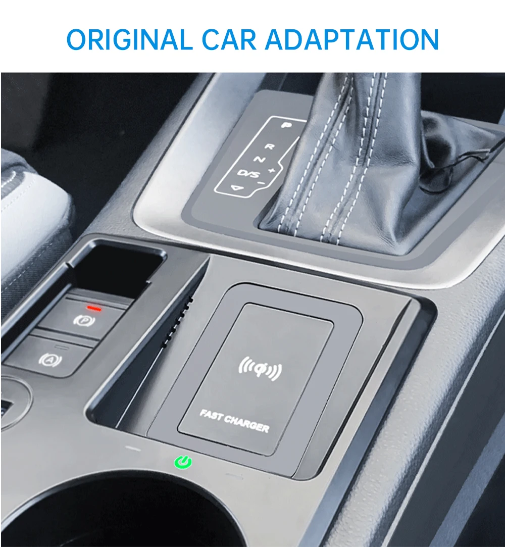 Für Audi Q3 Q3L Sportback 2019-2023 Auto-Wireless-Ladegerät Schnelle Handy-Ladeplatte Innenraum-Modifikation Auto-Zubehör