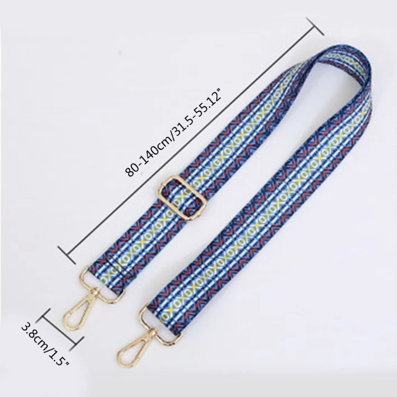 DIY Lady Purse Handcraf Bags Strap 31-55in Handbag Shoulder Strap with Buckle Polyester Crossbody Bag Adjustable Strap