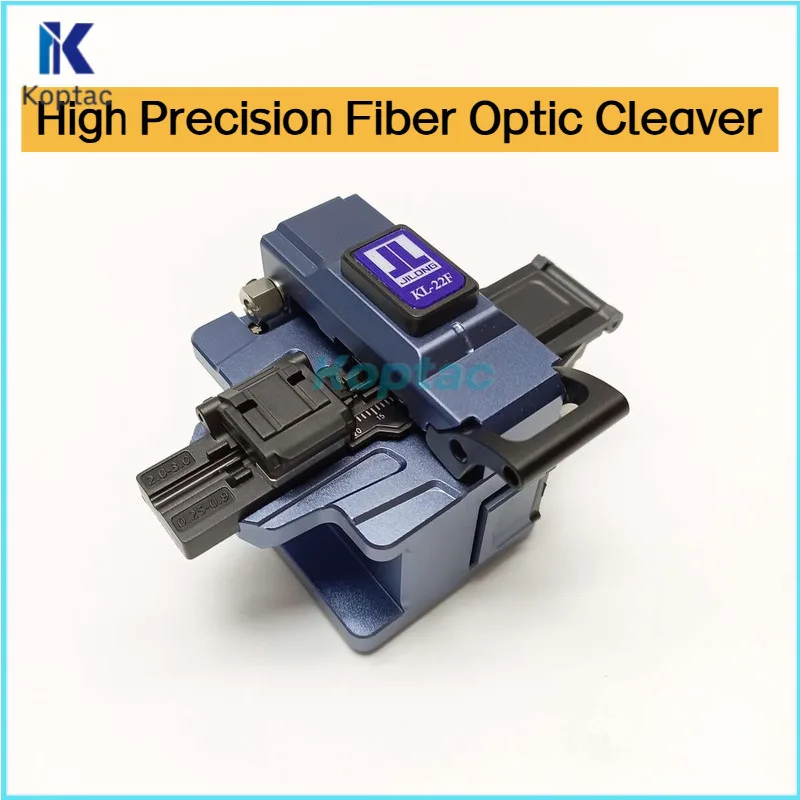 JILONG KL-22F High Precision Handheld Fiber Cable Cutter Fiber Optic Cleaver For Fusion Splicer Knife Tools 16 Face Blade FTTH