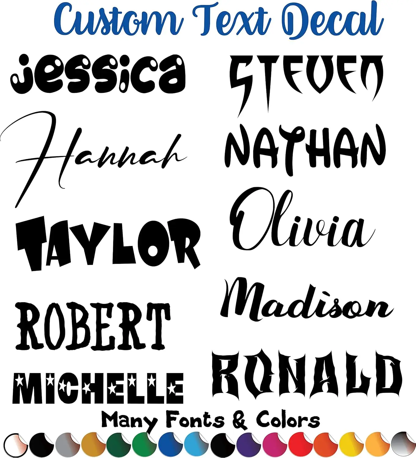 

Наклейка с надписью на заказ - персонализированная виниловая наклейка для автомобиля, окна, лодки, JDM Automotive, многоцветная, арт-деко