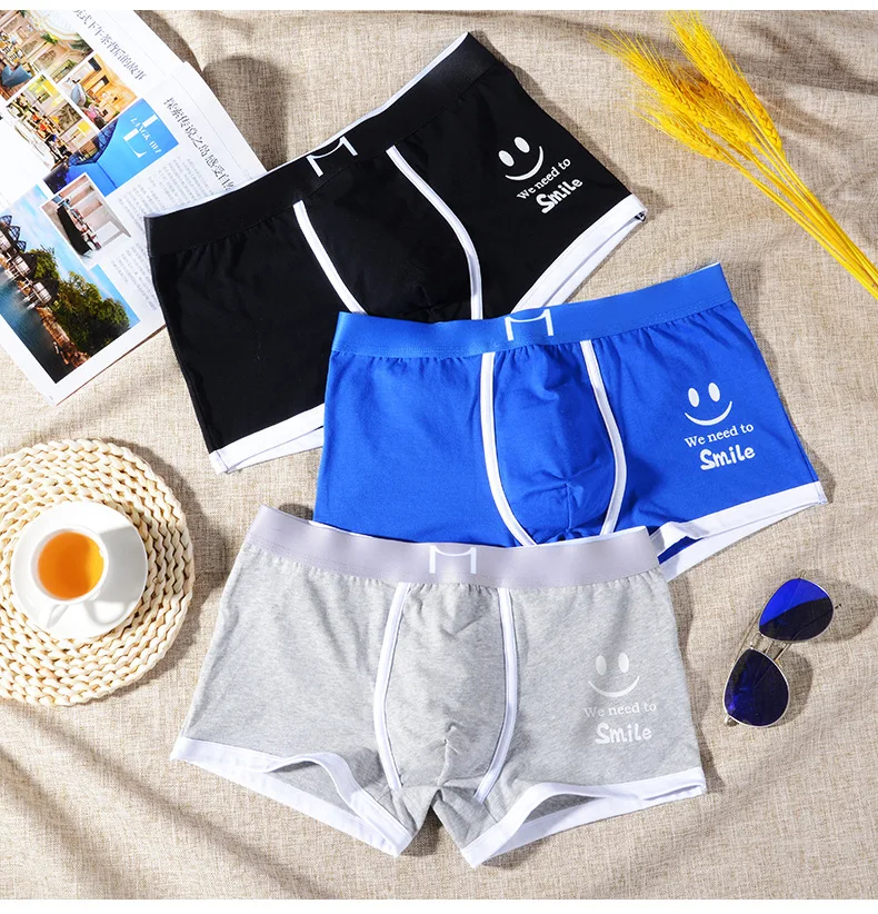 Men\'s Cotton Underpants Trend Boxer Shorts Summer Sports Breathable Comfortable Underwear Teenagers Coton Boxer Shorts XXXL