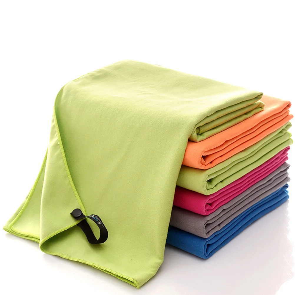 Serviettes à capuche de sport à séchage rapide, en microfibre, pour Camping, pique-nique, Yoga, gymnastique, Fitness, gant de toilette rapide