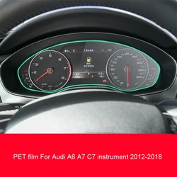PET protective film For Audi A6 A7 C7 2012-2018 Automotive interior Instrument panel membrane LCD screen decoration Anti-scratch