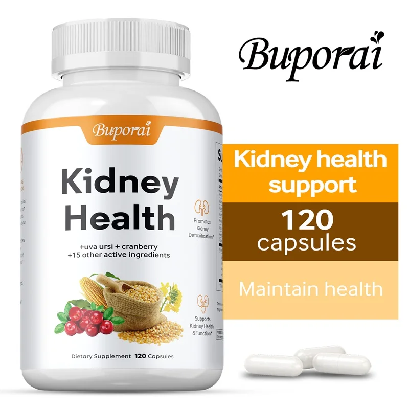 

Kidney Health Support - Supports Kidney and Urinary Tract Health, Relieves Discomfort, Promotes Liver Cleansing, Detoxification