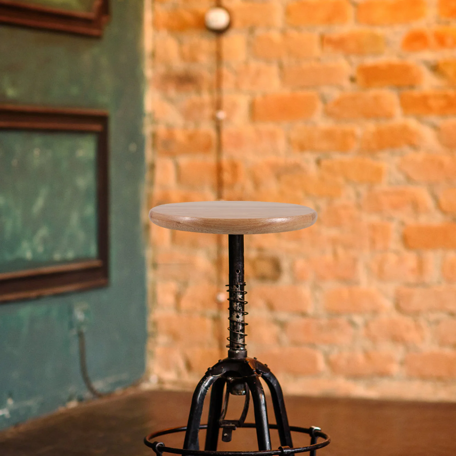 

Round Wooden Stool Seat Replacement Top For Bar Counter Canteen Garden Decor Repair Kit Padded Wood Stool Cover Chair Part