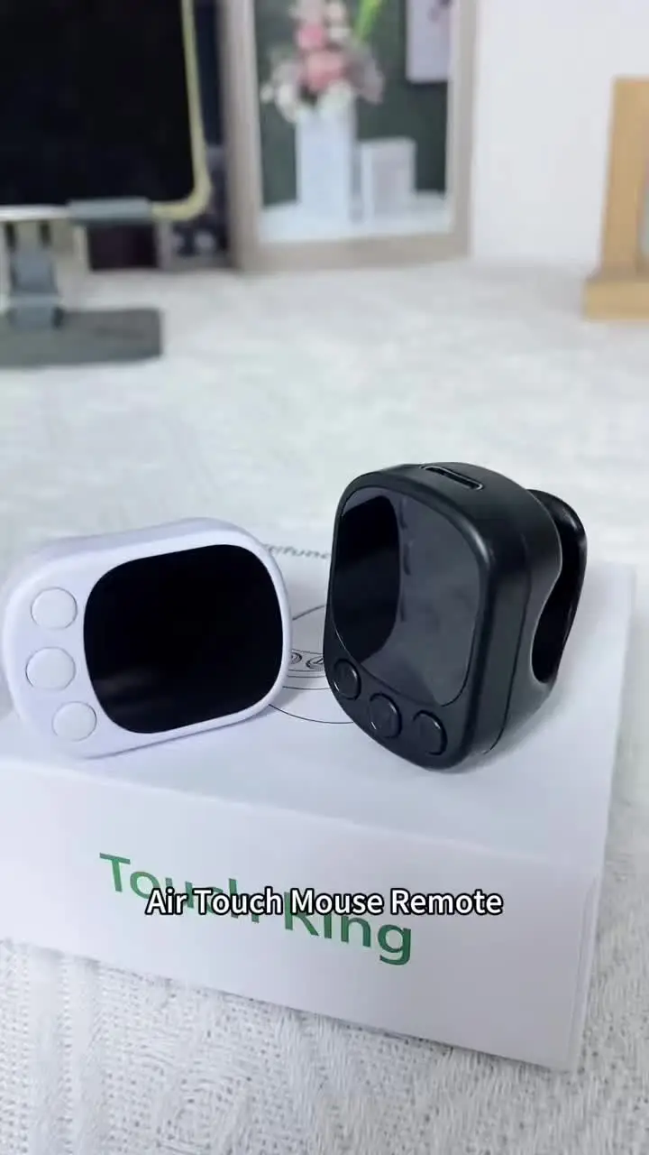 Mouse Ring Remote Control with Touchpad,Smart Automatic Screen Clicker Device，Continuous Clicker，Scrolling Ring Remote Control S