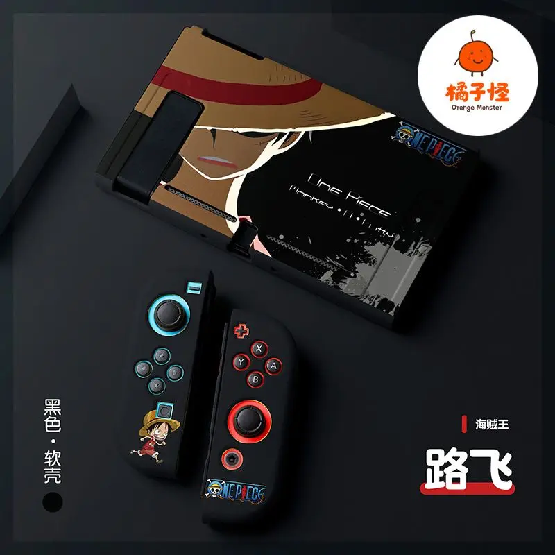 Luffy Tpu Anti-Collision Soft Shell Protective Case Cover for Nintendo Switch Oled Game Console Gamepad Controller Gift view 4