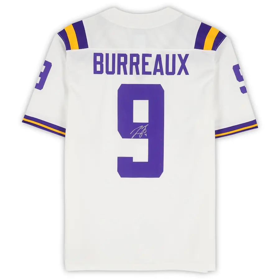 Joe Burrow LSU Jersey T Shirt Print NO9 Player T Shirt Football Shirts Sport Classic Training Uniform Burreaux Game Rugby Jersey