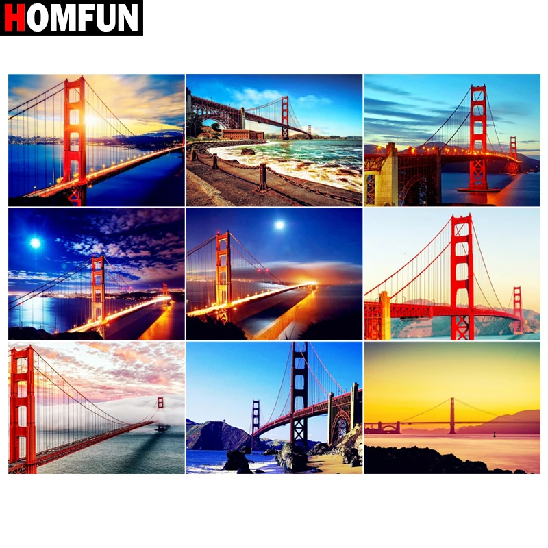 HOMFUN Square/Round Drill 5D DIY Diamond Painting 