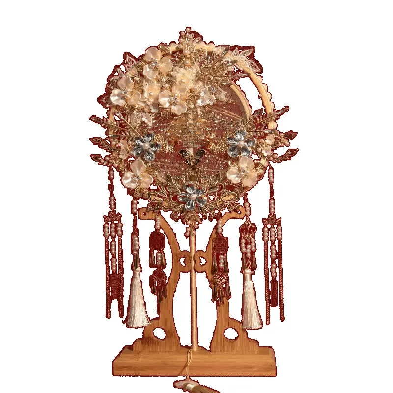 

, high-end heavy industry texture DIY gives girlfriends wedding gifts, Chinese face covering fan for brides