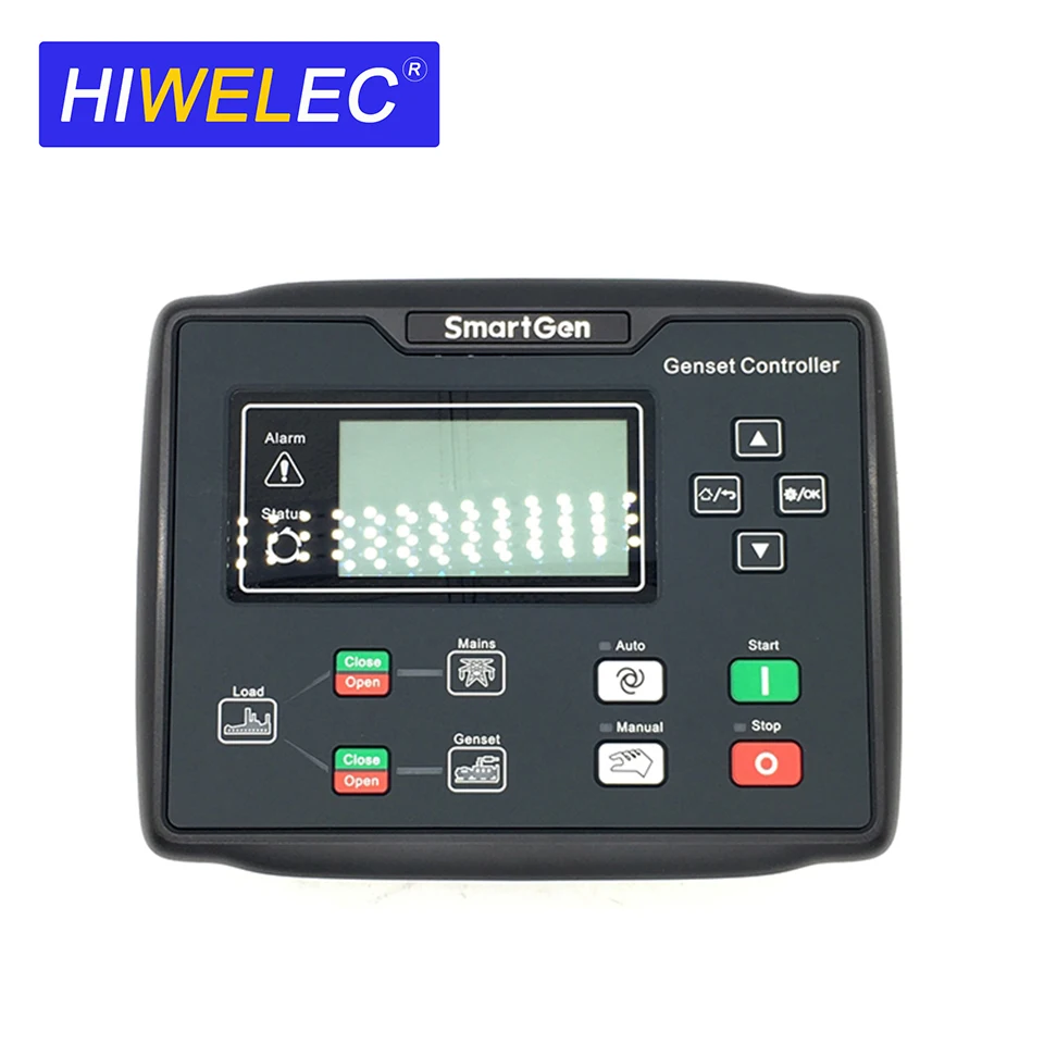 

Электрическая панель управления автоматическим запуском и остановкой SmartGen HGM6120N HGM6110N, ЖК-дисплей, модуль контроллера генератора, часть генераторной установки