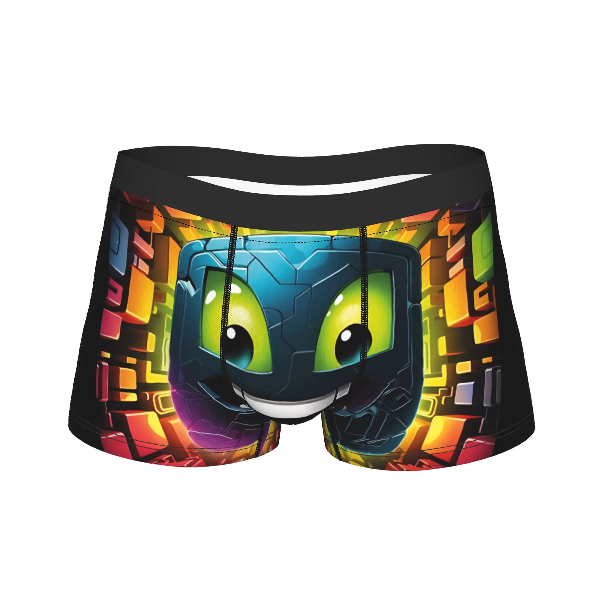 

Шорты-трусы Game Geometry Dash Lite, нижнее белье, горячая распродажа, удобные мужские трусы с принтом, большие размеры