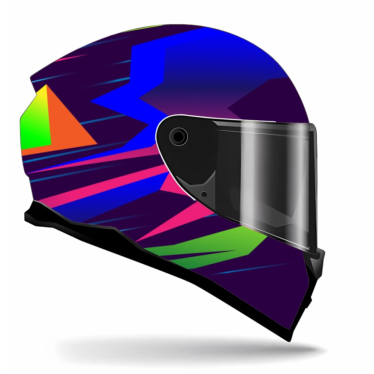 Abstract Purple Gradient Full Helmet Wrap Sticker Motorcycle Helmet Racing Graphic Decal Vinyl Wrap Helmet Decor Sticker